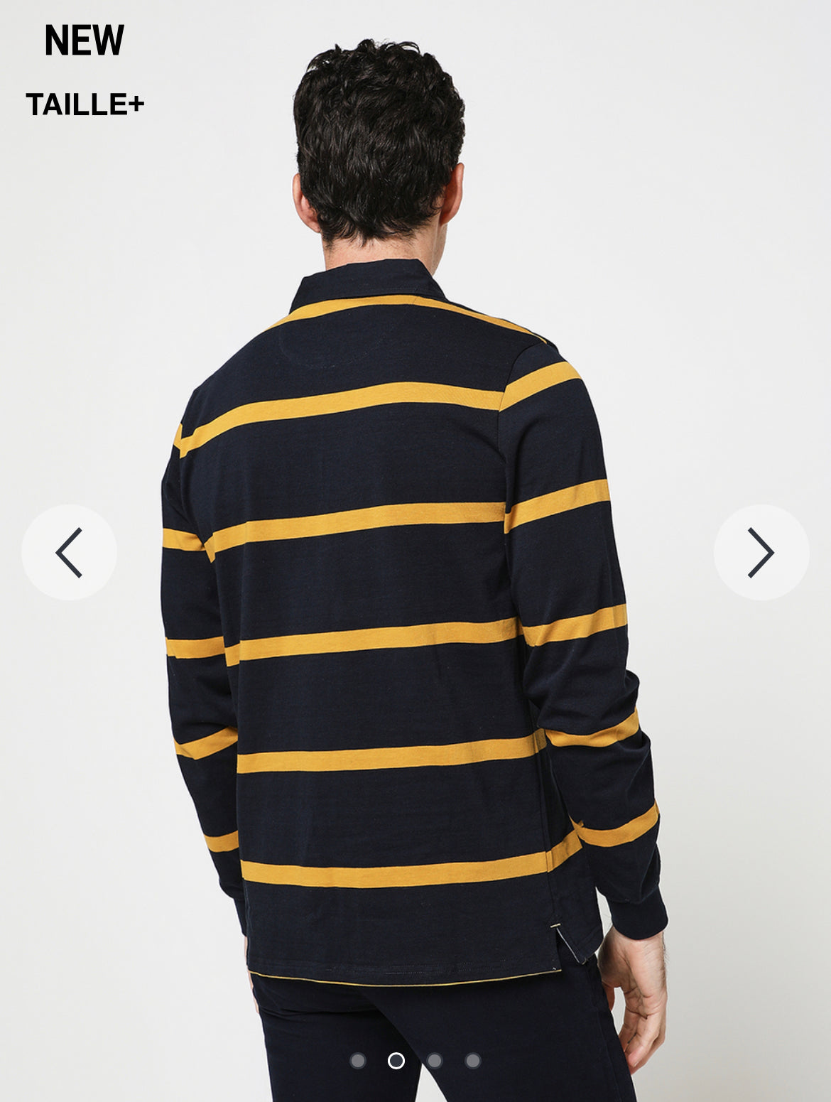 Chemise Rugby Rayée Ship - 100% Coton, Taille M, Coupe Classique, Neuf Avec étiquettes