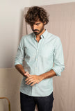 Chemise La W JOHN Lignée Vert