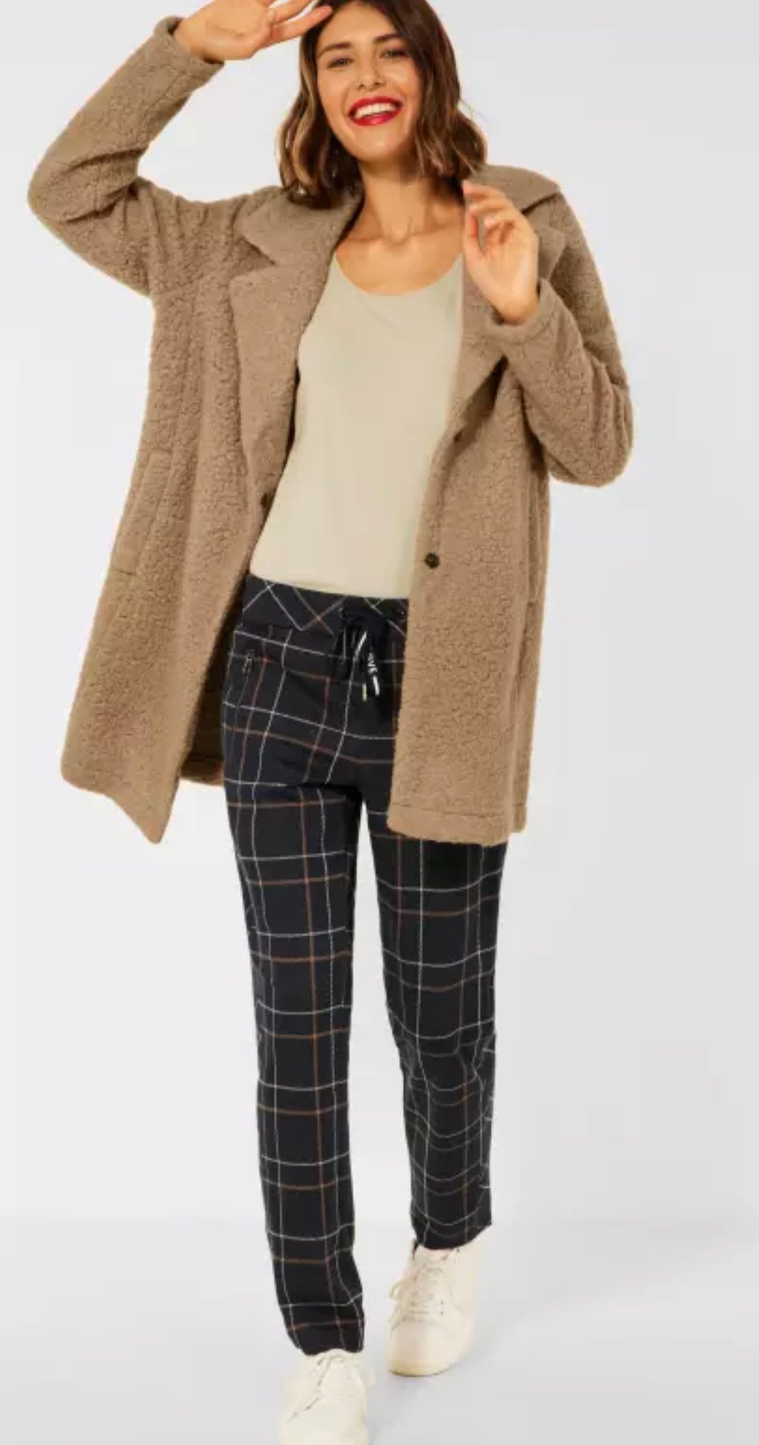 Manteau peluche camel online
